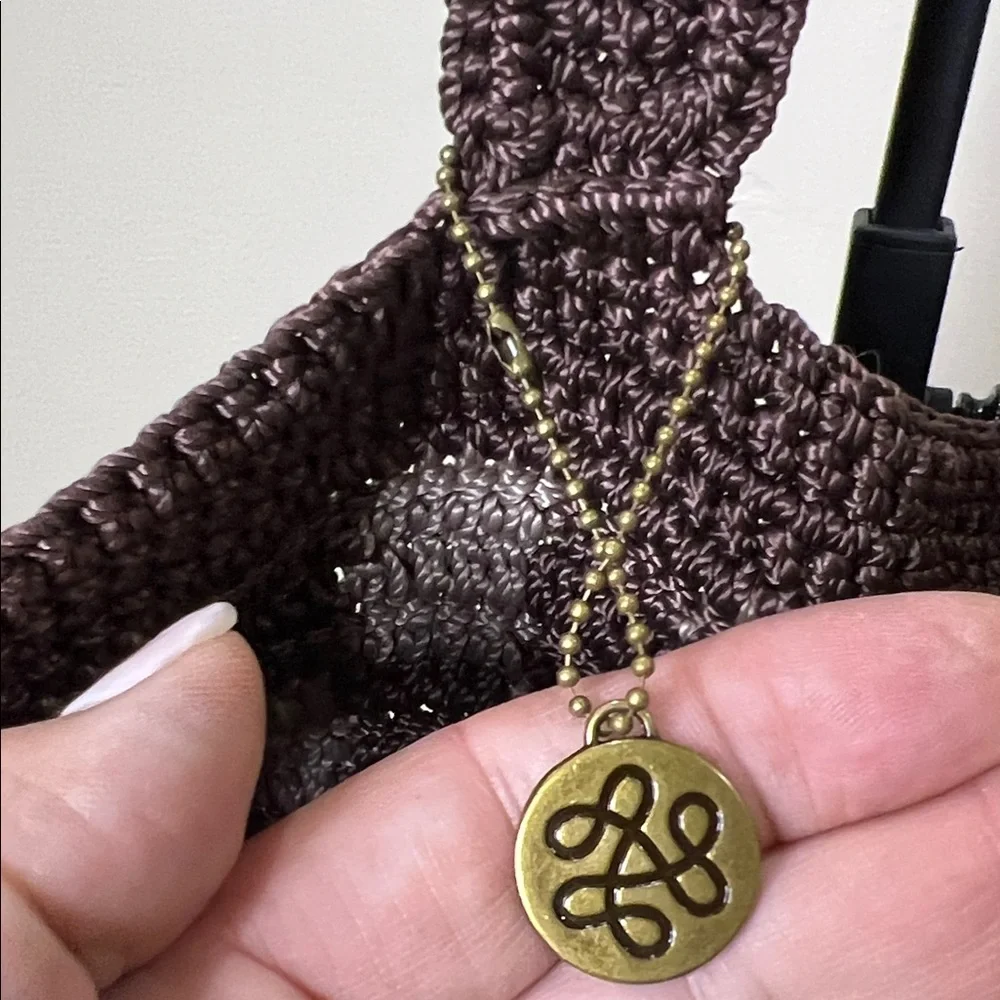 The Sak | Crochet Chocolate Brown Checker “Lanie” Market Tote 🤎 ♻️ - Picture 11 of 12